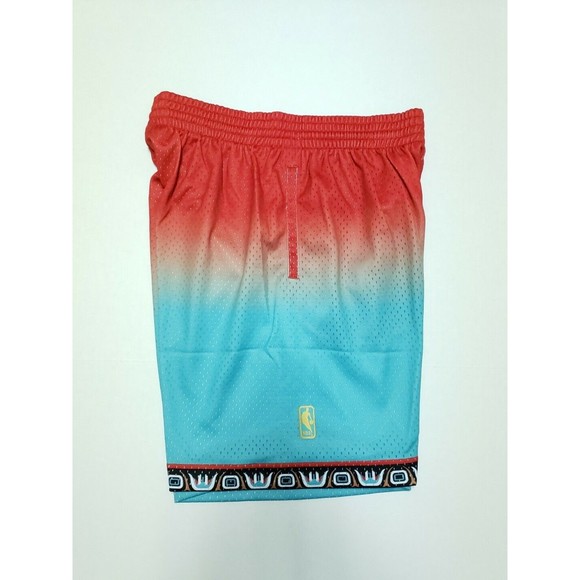 Mitchell & Ness NBA 1996 Vancouver Grizzlies Fadeaway Swingman Shorts Size Large - Picture 3 of 6